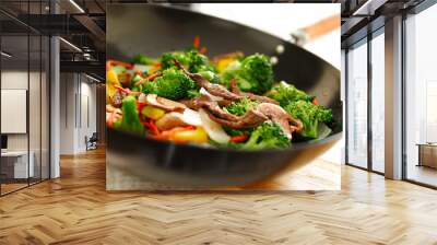 wok stir fry Wall mural