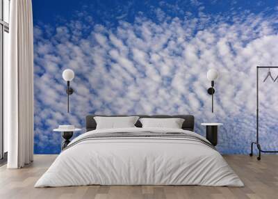 blue sky with clouds Wall mural