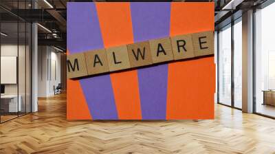 Malware, word Wall mural