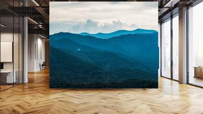 sky in the mountains, blue, nature, trees, mexico, view montañas, arboles, cielo, paisaje mexicano,  Wall mural