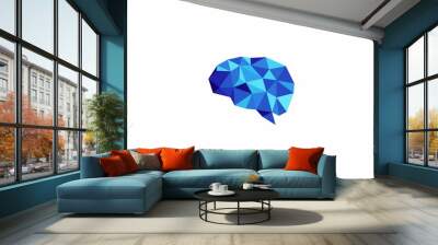 brain polygon Wall mural