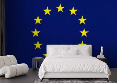 A flag with European Union symbol Wall mural