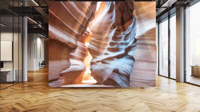 Interior of Antelope Canyon with light games Wall mural