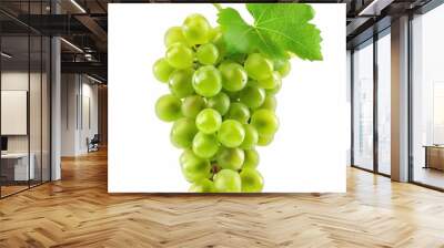 A bunch of grape fruit isolated over white background Wall mural