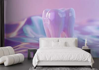 Abstract background template of dental and tooth Wall mural