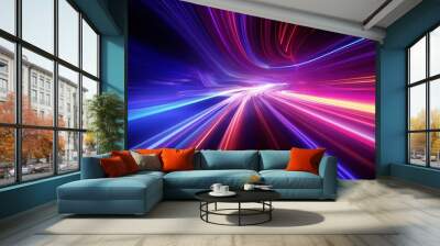 Abstract background with texture lines and shapes. Sci-fi futuristic theme. Wall mural