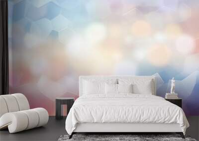 Abstract background with texture lines and shapes. Wall mural