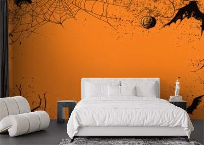 Background template with copy text for Halloween poster design Wall mural