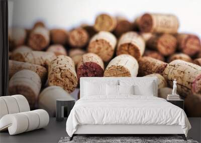 grape wine cork closeup view Wall mural