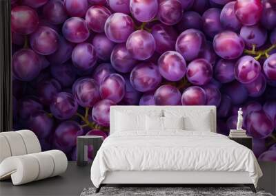 Macro closeup view of grape fruit balls Wall mural