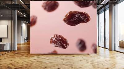 Raisin grain closeup view Wall mural