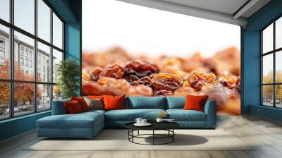 Raisin grain closeup view Wall mural