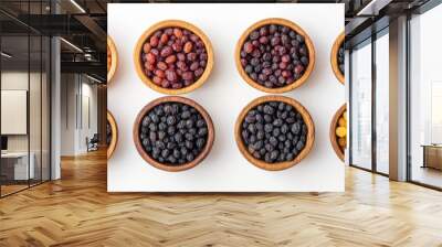 Raisin grain in bowl closeup view Wall mural