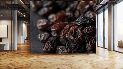 Seamless background of raisin grain closeup view Wall mural