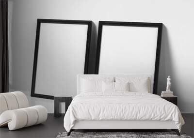 Black picture frames Wall mural