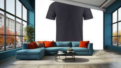 black T-shirt template Wall mural