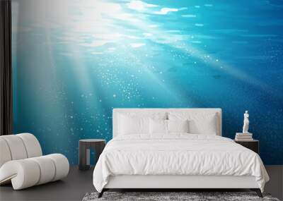 light penetrates water Wall mural