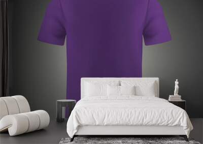 purple T-shirt template Wall mural