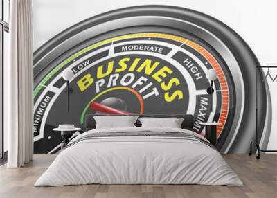 vector business conceptual meter indicator Wall mural