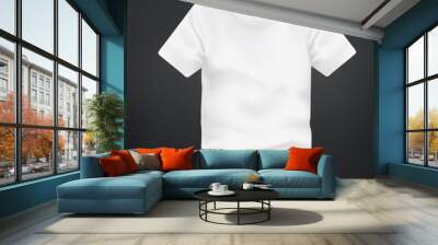 white T-shirt template Wall mural