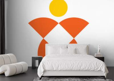 People icon logo vector image Wall mural