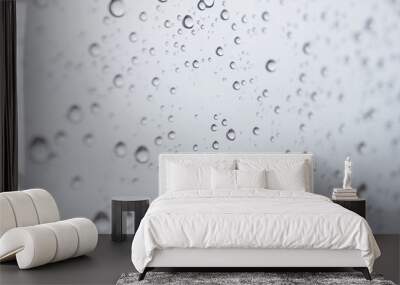 condensed water raindrops on window Wall mural