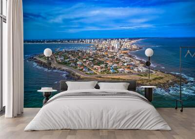 Aerial View of Punta Del Este, Uruguay. Wall mural