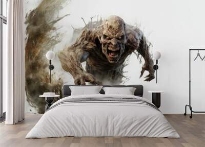 Zombie pour halloween pour illustration et communication Wall mural