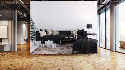 Christmas Winter Decoration Interior Background Wall mural