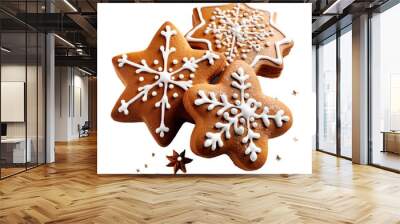 sweet Gingerbread cookie isolated on white background
      Wall mural