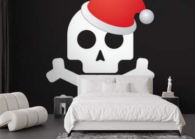 Isolated pirate skull icon Wall mural