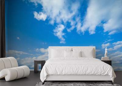 Nature blue sky background with cloud Wall mural