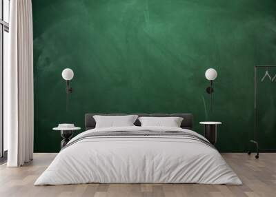 Blank green chalkboard Wall mural