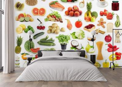 Large food collection Wall mural