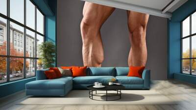 Muscular male legs Wall mural