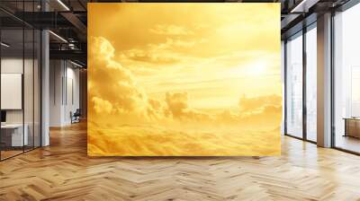 beautiful gold sky landscape background Wall mural