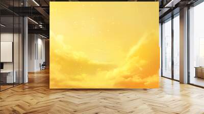 beautiful gold sky landscape background Wall mural