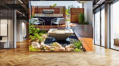 An exceptional outdoor seating Wall mural