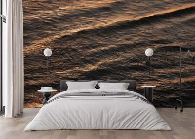 Ocean water waves. Ocean water surface texture Wall mural