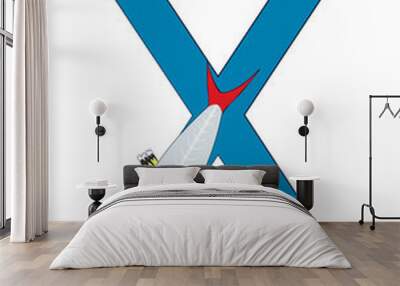 X -x-ray tetra Wall mural