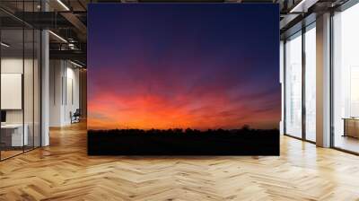 Colorful sunset sky Wall mural