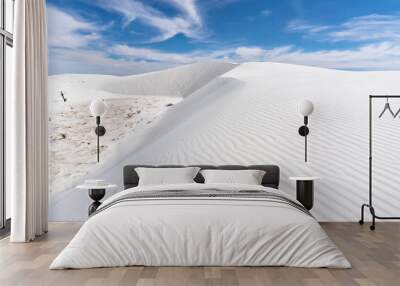 Ripples in sand dunes at White Sands National Monument Wall mural