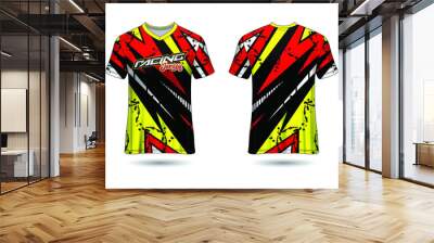 Racing Jersey Template Design vector Wall mural