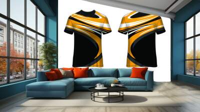 Sports jersey template for team uniforms Vector Wall mural