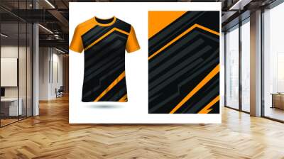 Sports Racing  Jersey Design Template for Team Uniforms Vector Wall mural