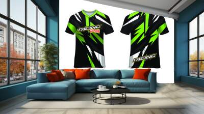 Sports Racing  Jersey Design Template for Team Uniforms Vector Wall mural