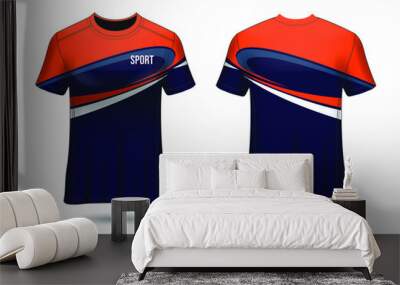 T-shirt Sport Jersey Template Design Vector Wall mural