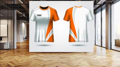 T-shirt Sport Jersey Template Design Vector Wall mural