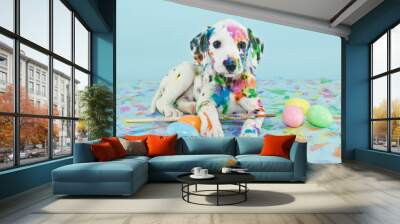 Easter Dalmatain Puppy Wall mural