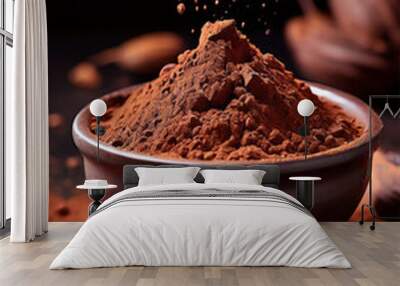 cocoa powder in a bowl Wall mural